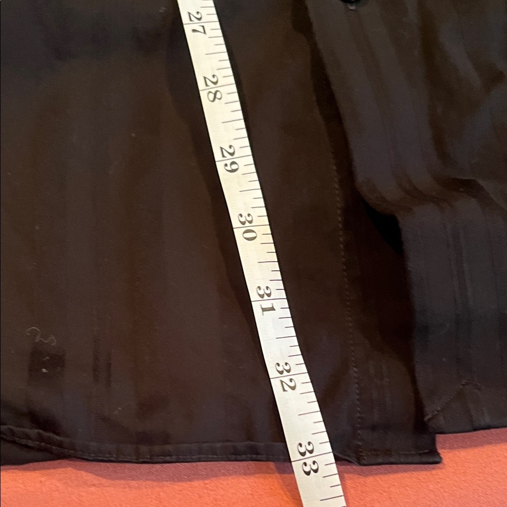 Murano Men's black Striped Button Down Shirt - Picture 7 of 7